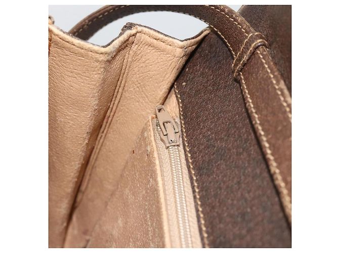 Gucci Borsa a Spalla GG Supreme PVC Beige Oro 904 02 050 Auth BAZ445 D'oro - vista 21