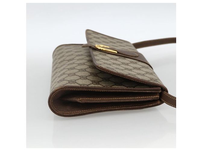 Gucci Borsa a Spalla GG Supreme PVC Beige Oro 904 02 050 Auth BAZ445 D'oro - vista 4