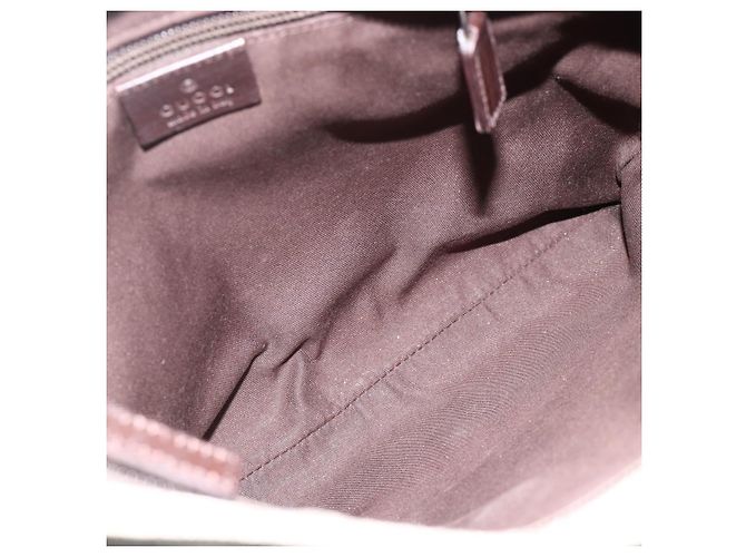 Borsa a Spalla GG Supreme in PVC Beige e Argento di GUCCI 141626 Auth ka3675 - vista 11
