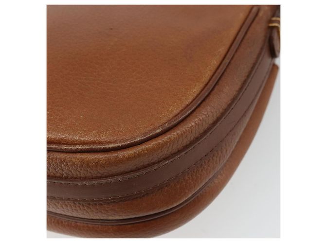 Borsa a Spalla Burberrys in Pelle Marrone Oro Auth hk3693 D'oro - vista 15