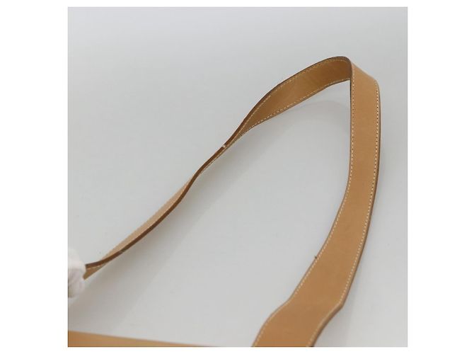 Borsa a Spalla Gancini in Pelle Beige Argento Auth BA11941 di Salvatore Ferragamo - vista 8