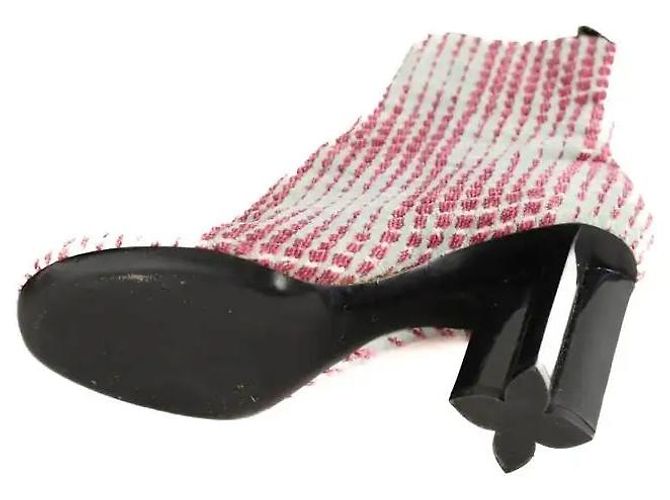 Louis Vuitton Botas de terciopelo rosa - vista 5