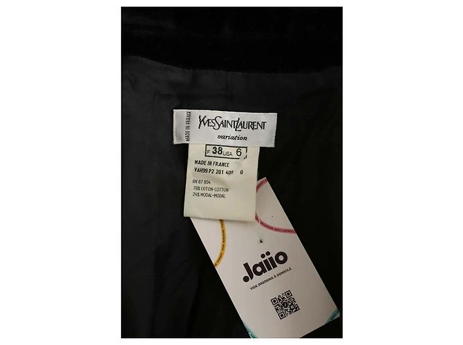 Yves Saint Laurent Chaqueta negra Negro - vista 5