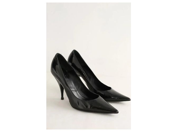 Dior Schwarze Leder-High Heels - Ansicht 3