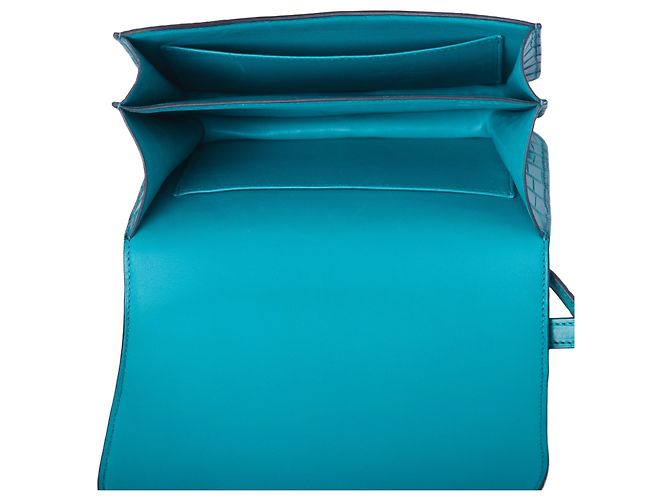 Hermès Constance 18 Turchese (T9) Coccodrillo Opaco – Finiture in Palladio - vista 10