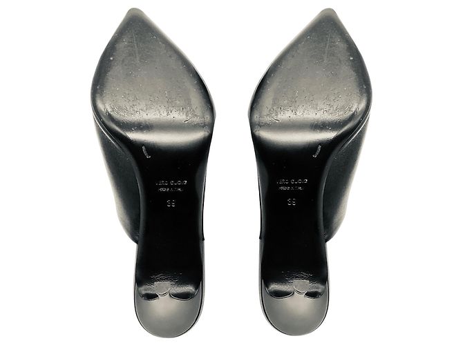 Autre Marque Mule in pelle nera con punta affusolata Antonelli Firenze Nero - vista 6