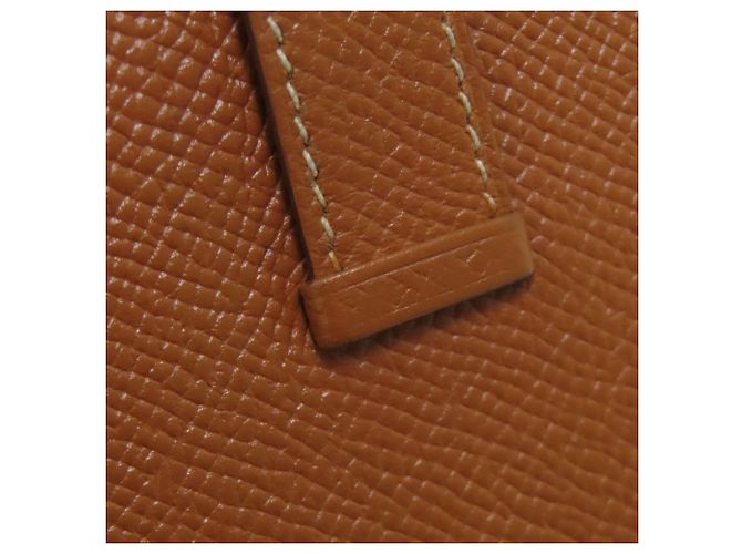 Carteira Hermès Bearn Soufflé em ouro Marrom Dourado - vista 14