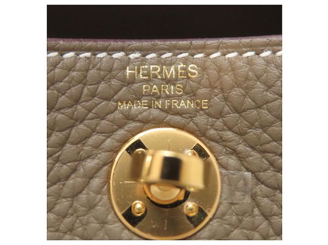 Hermès Lindy 20 Mini-Handtasche Taupe - Ansicht 6