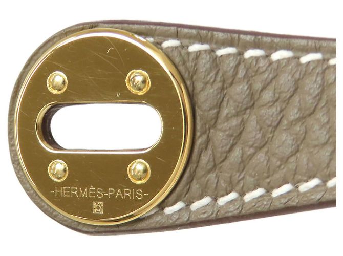 Hermès Lindy 20 Mini-Handtasche Taupe - Ansicht 8
