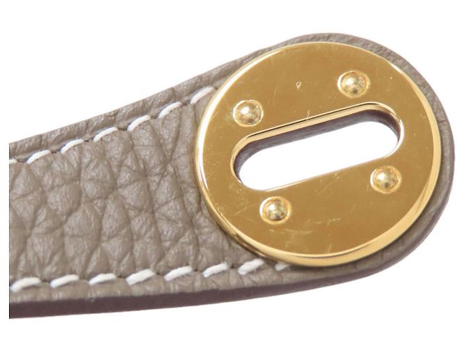 Hermès Lindy 20 Mini-Handtasche Taupe - Ansicht 9
