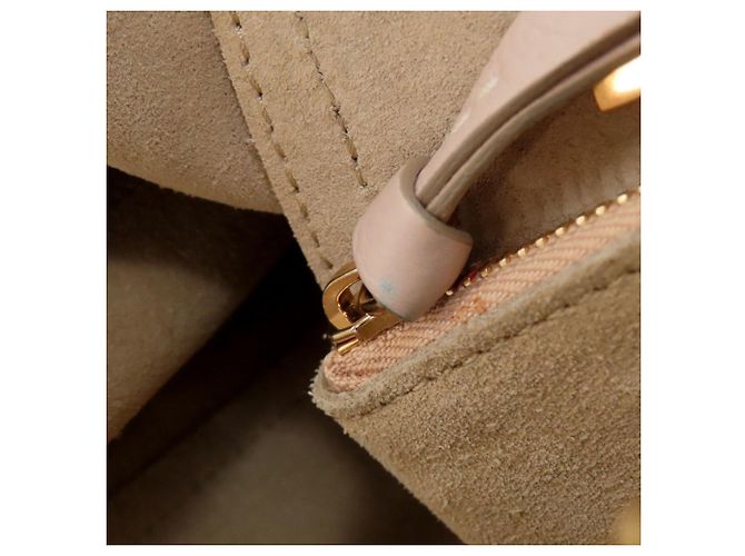 Borsa in pelle Chloé Hayley 2 in 1 Beige - vista 10