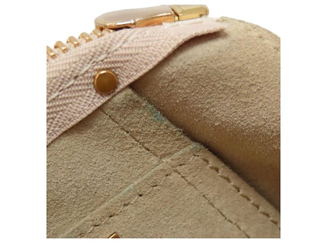 Borsa in pelle Chloé Hayley 2 in 1 Beige - vista 11