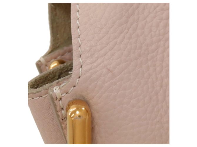 Borsa in pelle Chloé Hayley 2 in 1 Beige - vista 16