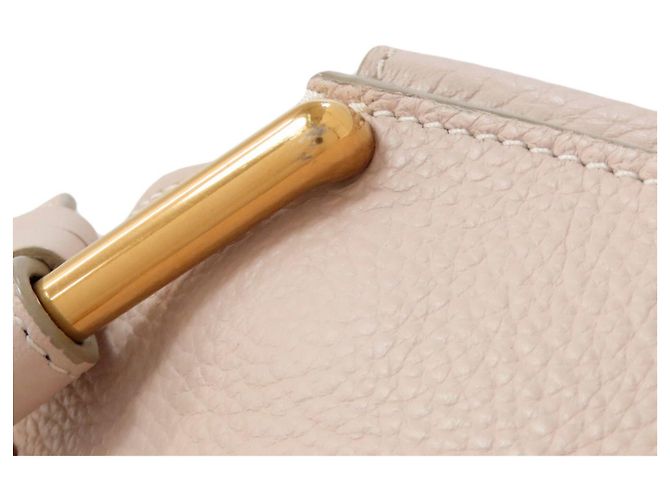 Borsa in pelle Chloé Hayley 2 in 1 Beige - vista 17
