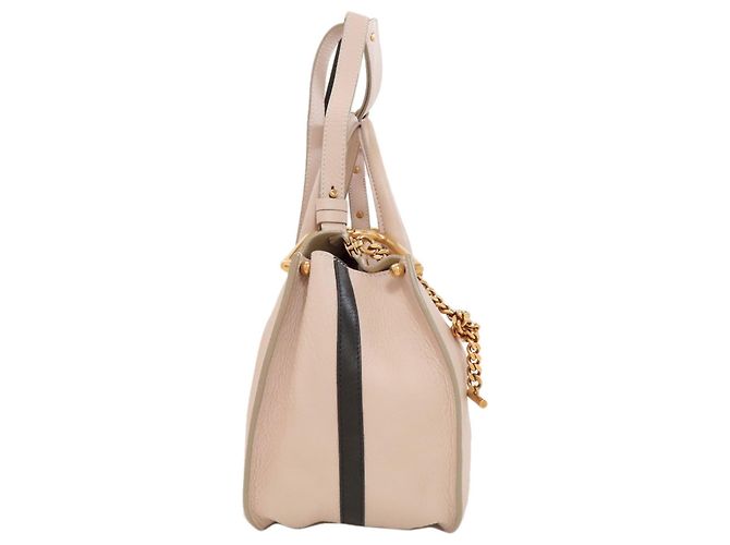 Borsa in pelle Chloé Hayley 2 in 1 Beige - vista 3