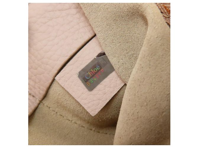 Borsa in pelle Chloé Hayley 2 in 1 Beige - vista 7