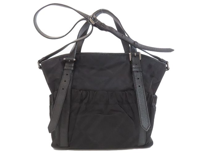 Umhängetasche mit Karomuster von Burberry Schwarz - Ansicht 2