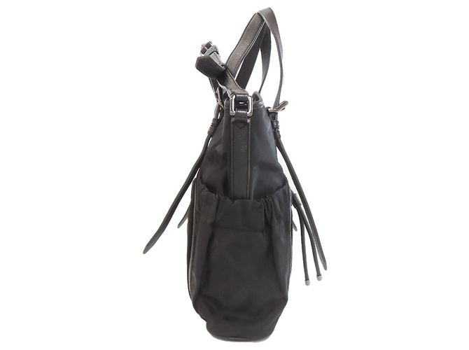 Umhängetasche mit Karomuster von Burberry Schwarz - Ansicht 3