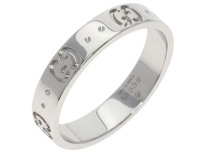 Anello in oro bianco 18K Gucci Icon - vista 2
