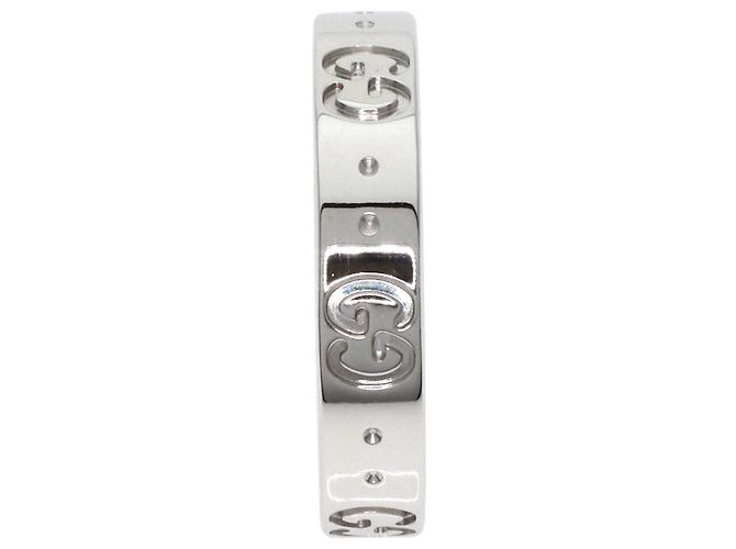 Anello in oro bianco 18K Gucci Icon - vista 3