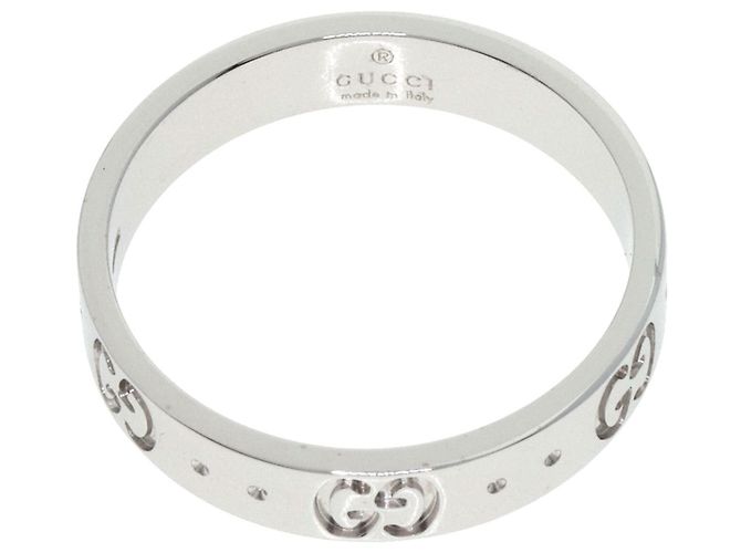 Anello in oro bianco 18K Gucci Icon - vista 4