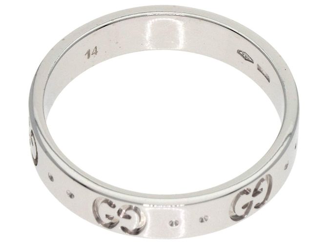 Anello in oro bianco 18K Gucci Icon - vista 5