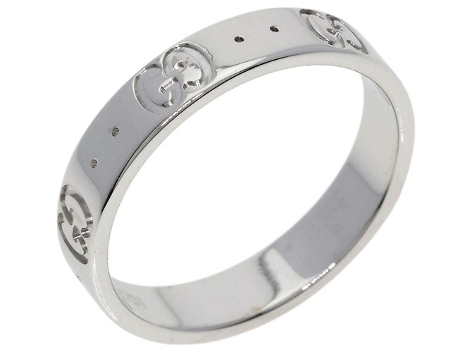 Anello in oro bianco 18K Gucci Icon - vista 2