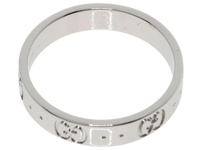 Anello in oro bianco 18K Gucci Icon - vista 4