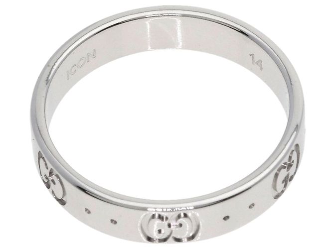Anello in oro bianco 18K Gucci Icon - vista 5