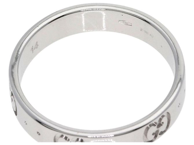 Anello in oro bianco 18K Gucci Icon - vista 6