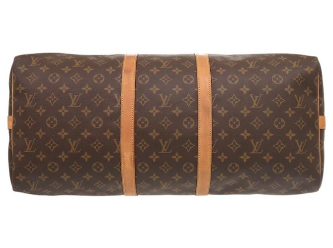 Keepall Borsa Boston Louis Vuitton - Monogramma Marrone - vista 3