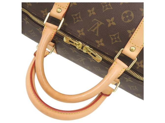 Borsa Boston Keepall 60 Monogram Louis Vuitton Marrone Monogramma - vista 6