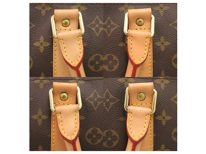 Borsa Boston Keepall 60 Monogram Louis Vuitton Marrone Monogramma - vista 7