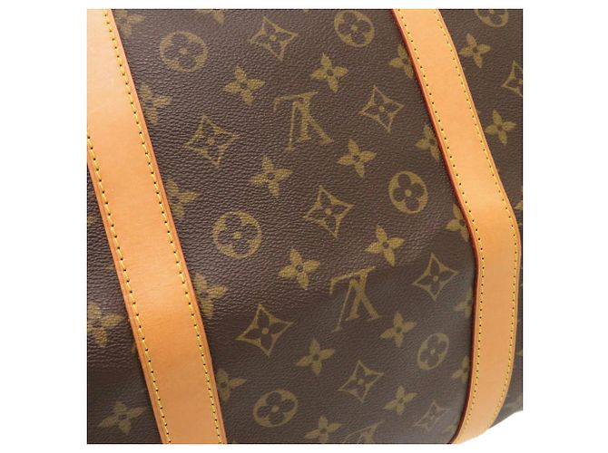 Borsa Boston Keepall 60 Monogram Louis Vuitton Marrone Monogramma - vista 9