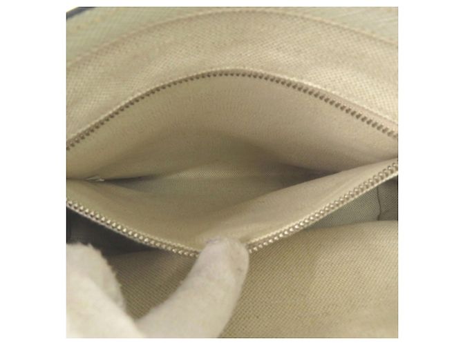 Borsa tote con placca logo triangolo Prada Bianco - vista 6