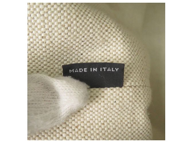 Borsa tote con placca logo triangolo Prada Bianco - vista 7