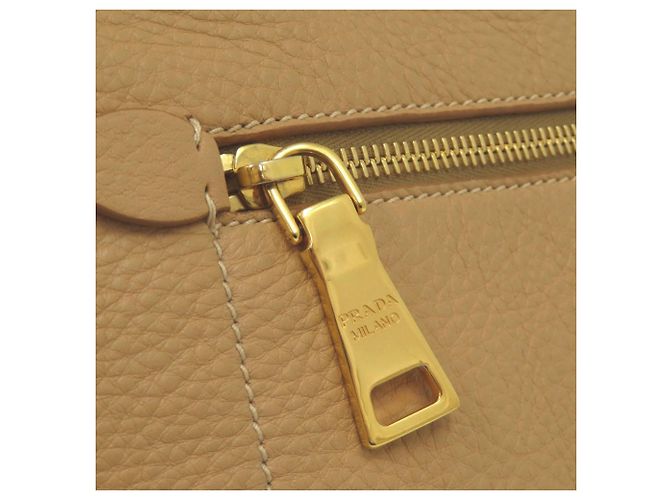 Borsa a Spalla/Tote Prada Vitello Daino BR4711 Marrone - vista 6