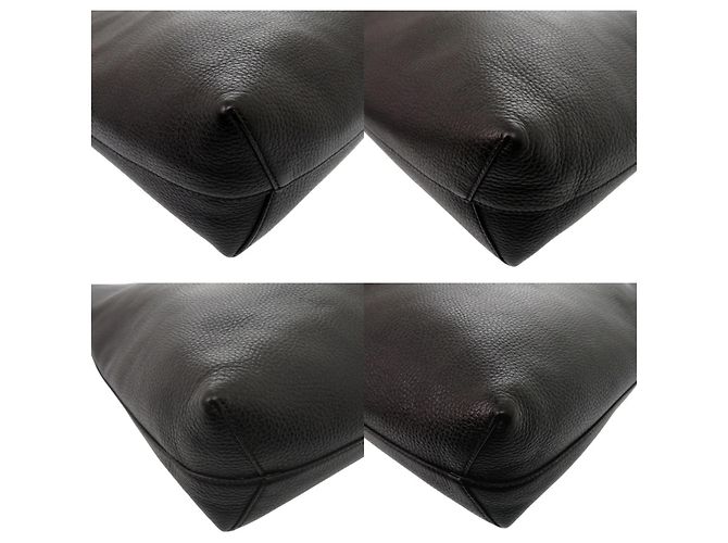 Borsa in pelle nera Gucci Nero - vista 4