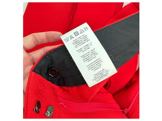 Msgm Hose in Rot mit geradem Schnitt - Ansicht 4
