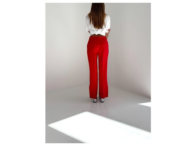 Msgm Hose in Rot mit geradem Schnitt - Ansicht 6