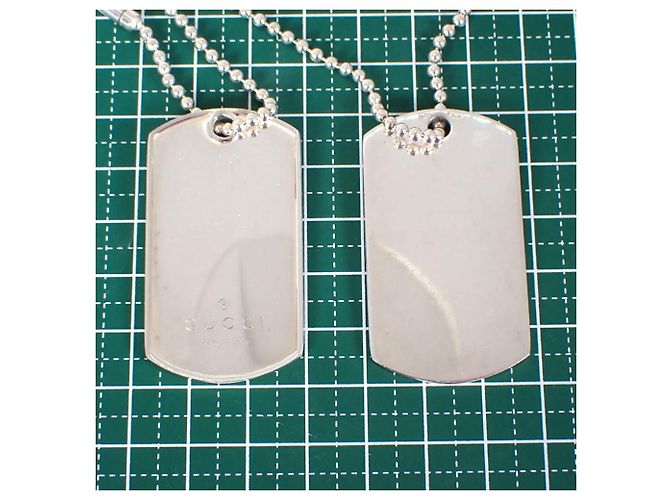 Collana Piastra Dog Tag 925 Gucci - vista 11