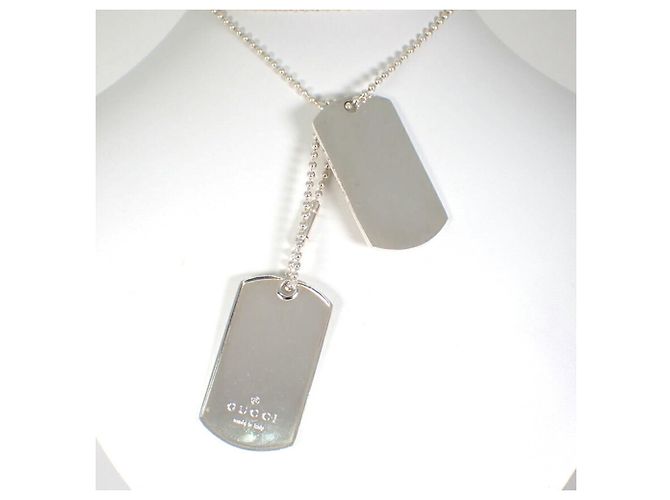 Collana Piastra Dog Tag 925 Gucci - vista 3