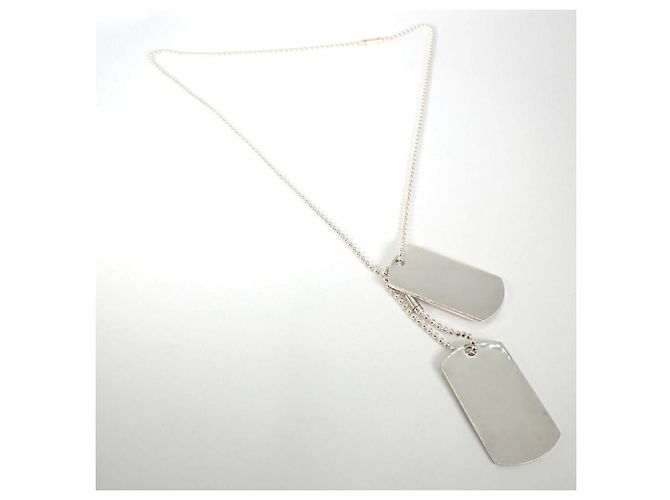 Collana Piastra Dog Tag 925 Gucci - vista 4
