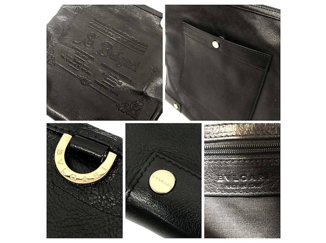 Bulgari Borsa a Spalla in Pelle Bvlgari BVLGARI Nero - vista 3