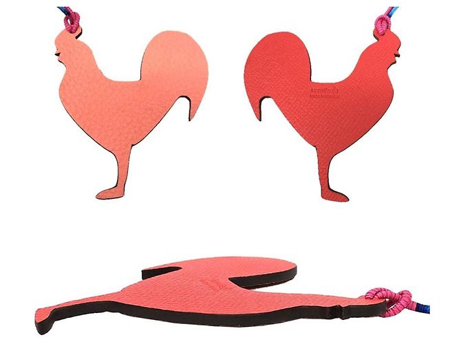 Petit H Taschenanhänger von Hermès Pink Rot - Ansicht 2