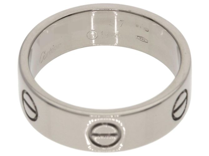 Anello Cartier Love in oro bianco 18K - vista 4