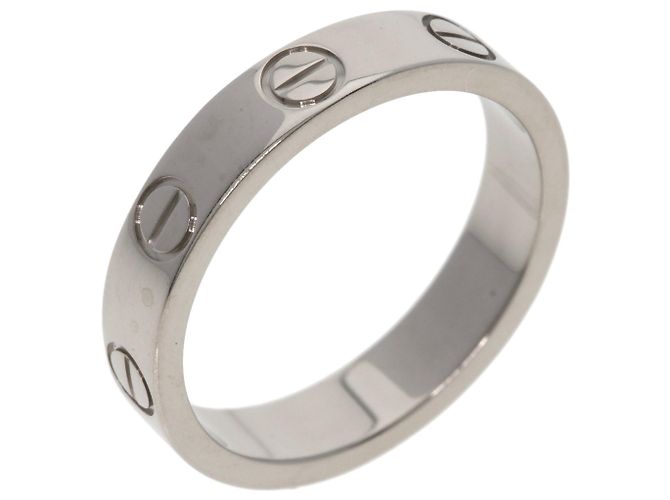 Anello Mini Love Cartier in oro bianco 18K - vista 2
