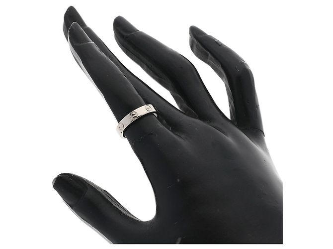 Anello Mini Love Cartier in oro bianco 18K - vista 5