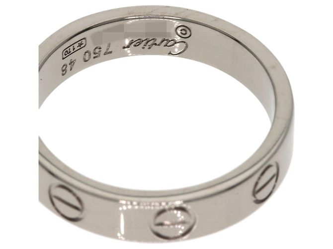 Anello Mini Love Cartier in oro bianco 18K - vista 6