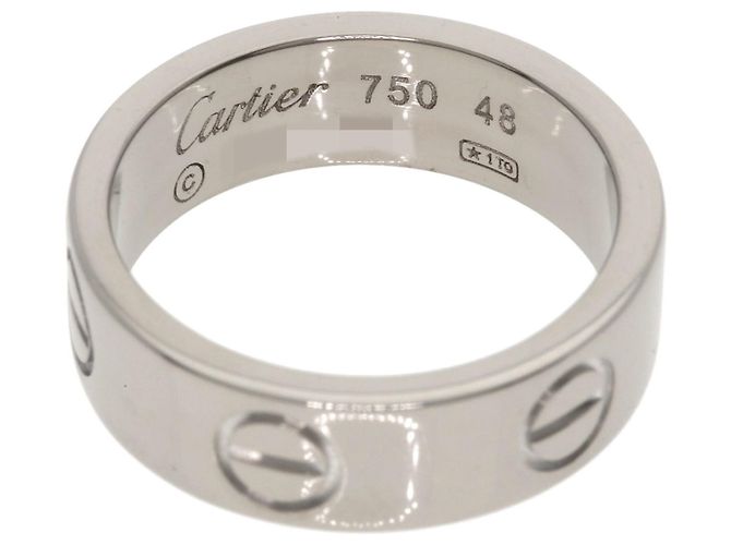 Anello Cartier Love in oro bianco 18K - vista 4